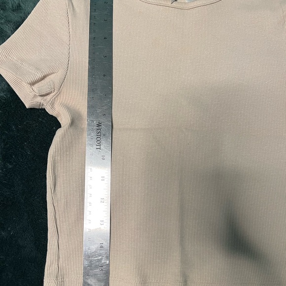 Cream Ribbed Shirt - Picture 2 of 3